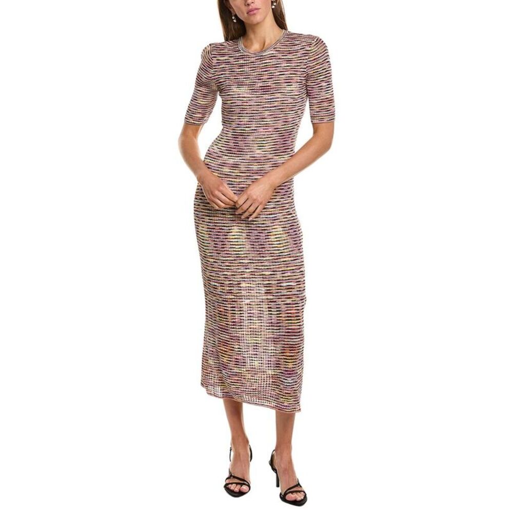 M Missoni Womens  Abito Lungo Midi Dress, Black